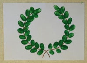 olympic torch fingerpaint craft