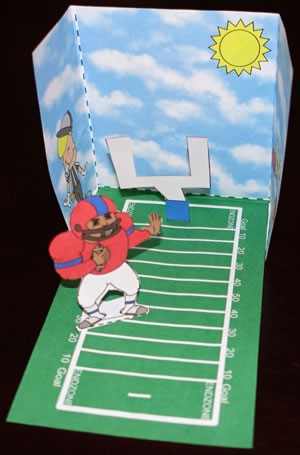 Football Field 3D Paper Craft