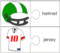 superbowl jigsaw word match