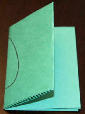 cut construction paper leaf