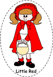 little red riding hood felt board characters