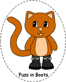 puss in boots felt board characters