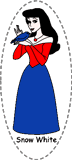 snow white felt board characters