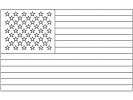 simple flag coloring page