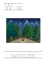 Printable print practice worksheet - Ww woods