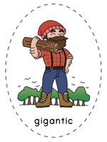 Paul Bunyan felt board images