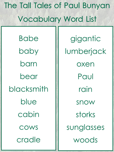 vocabulary words