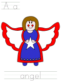 usa fourth of july angel tracer pages