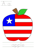 usa fourth of july apple tracer pages