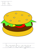 fourth of july hamburger tracer pages