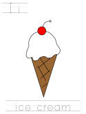 ice cream tracer pages