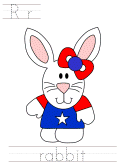usa fourth of july rabbit tracer pages