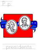 usa presidents tracer pages