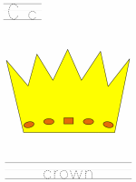 Printable print practice worksheet - Cc crown
