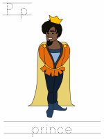 Printable print practice worksheet - Pp prince