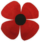 Paper plate poppy craft