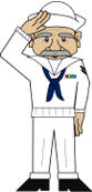 Veteran sailor paper craft