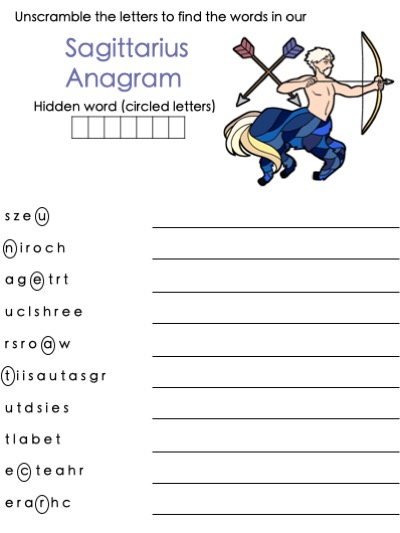 Sagittarius Anagram