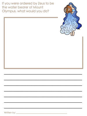 Printable Draw and Write Activities - Aquarius Theme