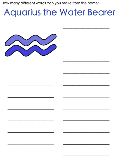 Aquarius word mine
