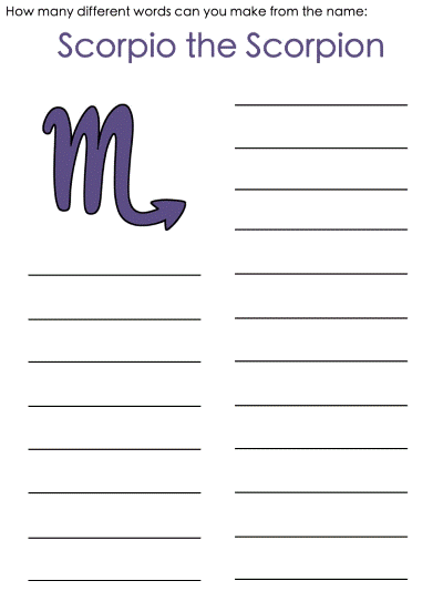 Scorpio word mine