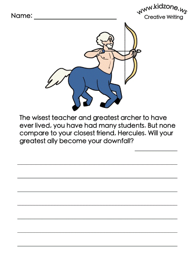 Sagittarius writing prompt