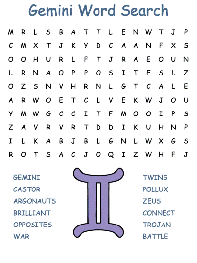 Gemini Word Search