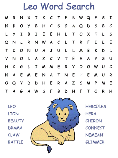 Leo Word Search