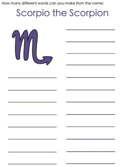 Scorpio Word Mine