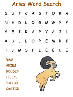 Aries Word Search