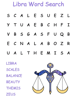 Libra Word Searches