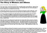 The story of Medusa and Athena