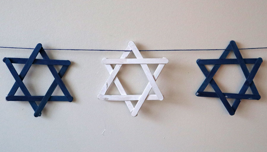popsicle star of david craft