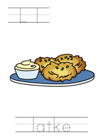Printable print practice worksheet - Ll latke