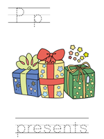 Printable print practice worksheet - Pp presents