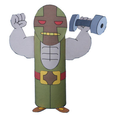 Lucha Libre (Mexican Wrestler) Toilet Paper Roll Craft