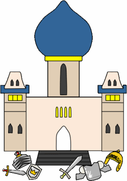 Small Abdul and the Caliph's Daughter: ogress' castle