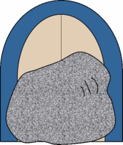 Small Abdul and the Caliph's Daughter: boulder door