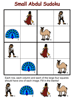 Small Abdul and the Caliph's Daughter Sudoku Puzzles
