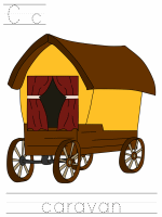 Printable print practice worksheet - Cc caravan
