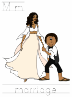 Printable print practice worksheet - Mm marriage
