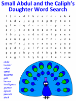Small Abdul and the Caliph's Daughter Word Search Puzzles
