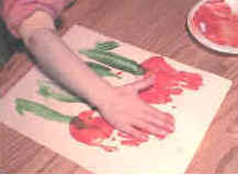 tulip handprint craft