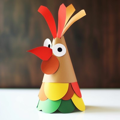 Sarimanok paper cone craft