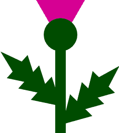 Scottish thistle paper craft