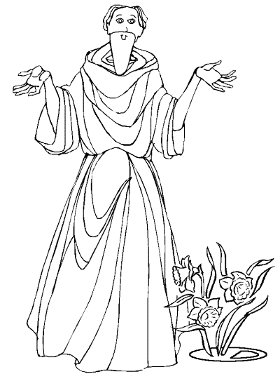 saint david's day coloring page