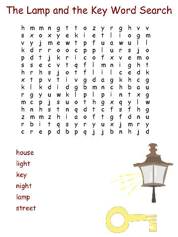 Word search worksheet for this fable, in colour.