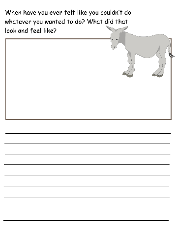 The draw and write printable template for this fable.
