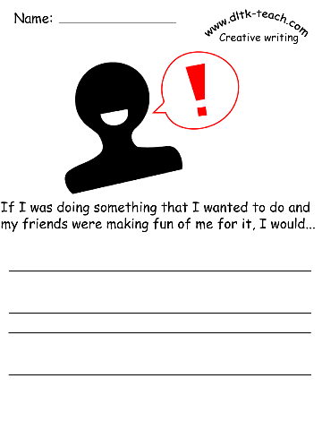The word prompt printable template for this fable.