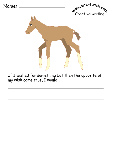 The printable template for a word prompt for this fable's theme.
